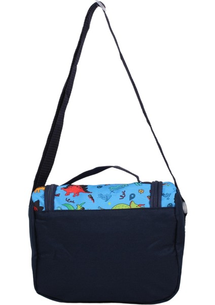 Kids Erkek Mavi Dinazor Model Kalemlikli Beslenmeli Set Sırt Çantası fırsatları