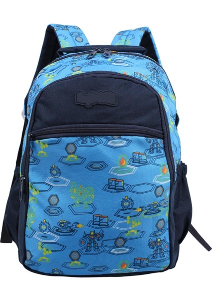 Kids Erkek Mavi Robot Model Kalemlikli Beslenmeli Set Sırt Çantası modelleri