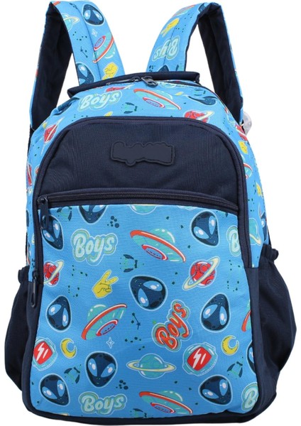 Kids Erkek Mavi Uzay Model Kalemlikli Sırt Çantası modelleri