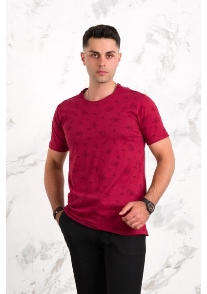 Slimfit Baskılı Pamuklu Erkek Penye T-Shirt modelleri