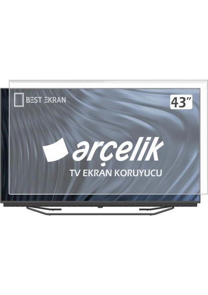 Arçelik 43" Inç Tv Ekran Koruyucu 7-8-9 serisi 4k Qled Oled uhd imperium android google Smart tv uyumlu