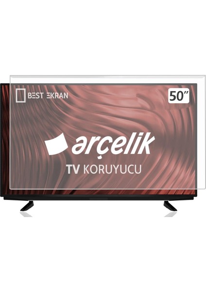 Arçelik A50L 8870 5s Tv Ekran Koruyucu - Arçelik 50" Inç 126 Ekran Koruyucu Şeffaf Paneli