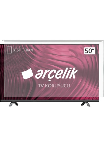 Arçelik 50" Inç Tv Ekran Koruyucu 7-8-9 serisi 4k Qled Oled uhd imperium android google Smart tv uyumlu modelleri