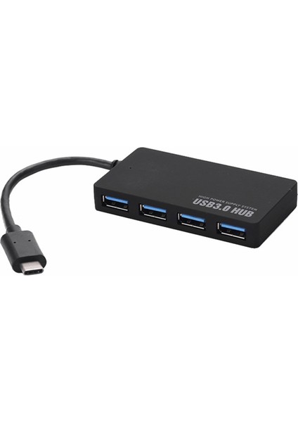 Ultratekno Type-C To USB 3.0 4 Port USB Çoklayıcı Hub Süper Slim 5 Gbps Hız