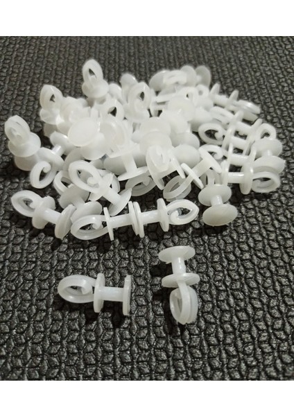 120 Adetli Geçmeli Perde Düğmesi Plastik Perde Ruleti Geçmeli