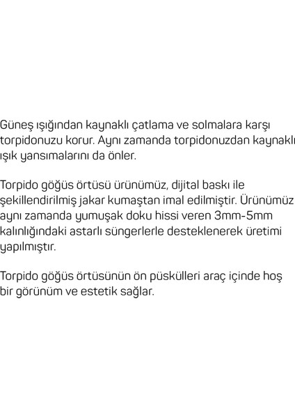 Oto Pandami Dacia Logan 2004+ Gri Püsküllü Baklava Desenli Torpido Göğüs Örtüsü