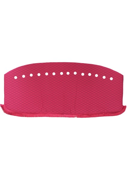 Ford Custom 2018+ Kırmızı Püsküllü Baklava Desenli Torpido Göğüs Örtüsü