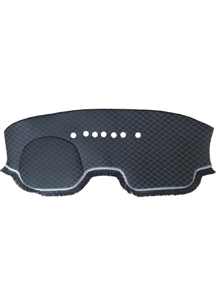 Renault Kangoo 2009-2020 Siyah Püsküllü Baklava Desenli Torpido Göğüs Örtüsü