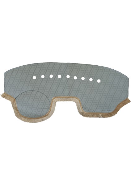 Renault Kangoo 2009-2020 Bej Püsküllü Petek Desenli Torpido Göğüs Örtüsü