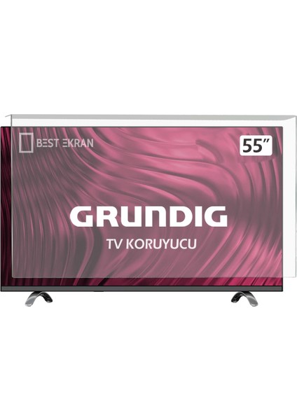 Grundig 55GGO9900B Tv Ekran Koruyucu - Grundig 55" Inç 139 cm Tv Ekran Koruyucu Paneli 55 Ggo 9900 B modelleri