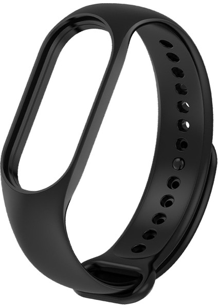 Xiaomi Mi Band 7 ile Uyumlu Silikon Kordon Siyah