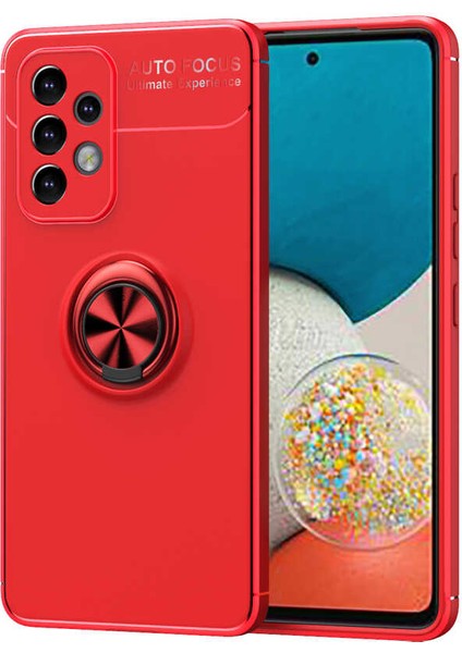 Samsung Galaxy A33 5g Kılıf Ultra Korumalı Yüzüklü Manyetik Ravel Silikon