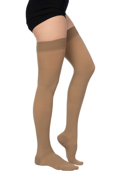 Diz Üstü Ccl 2 Orta Basınç Varıs Çorabı Uyluk Boy Burnu Kapalı