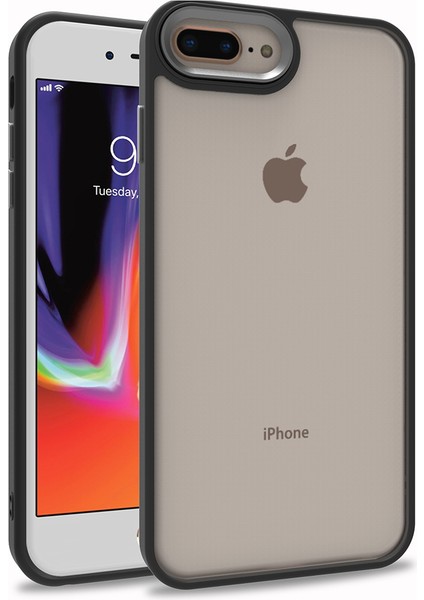 Iphone 7 Plus Renkli Kenarlı Parlak Flora Kılıf