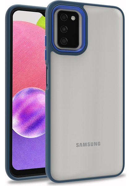 Samsung Galaxy A03S Renkli Kenarlı Parlak Flora Kılıf