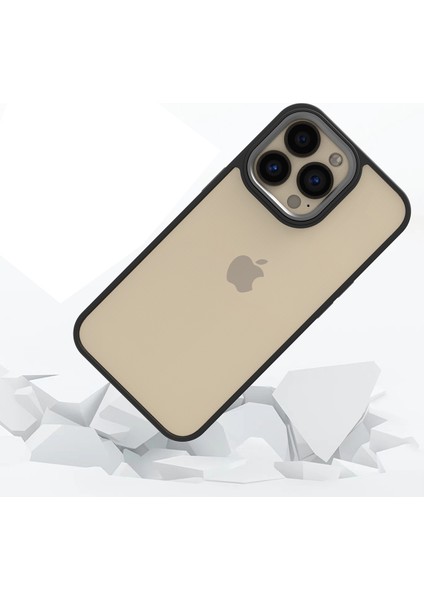 Iphone 13 Pro Renkli Kenarlı Parlak Flora Kılıf