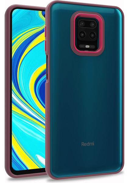 Xiaomi Redmi Note 9s Renkli Kenarlı Parlak Flora Kılıf