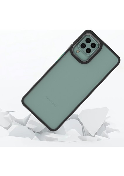 Samsung Galaxy M32 Renkli Kenarlı Parlak Flora Kılıf fiyatları