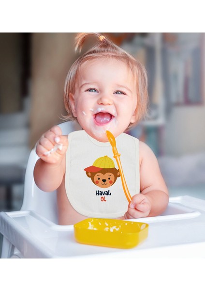 Kids Havalı Ol Tasarımlı Bebek Mama Önlüğü - Model 1 fiyatları