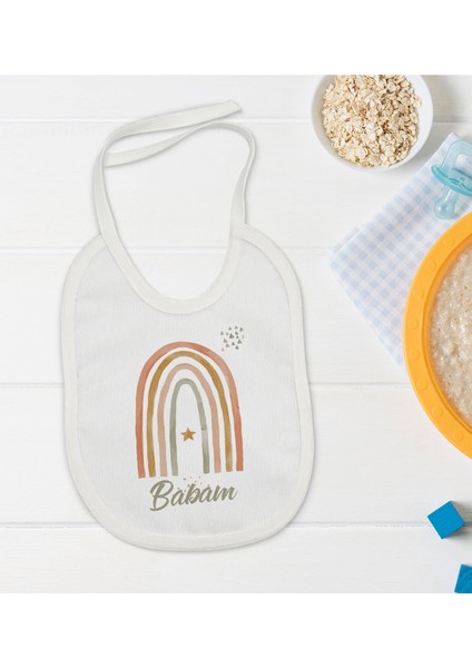 Kids Babam Tasarımlı Bebek Mama Önlüğü - Model 1