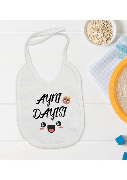 Kids Aynı Dayısı Tasarımlı Bebek Mama Önlüğü - Model 1