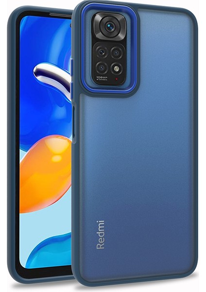 Xiaomi Redmi Note 11S Global Renkli Kenarlı Parlak Flora Kılıf + Ekran Koruyucu