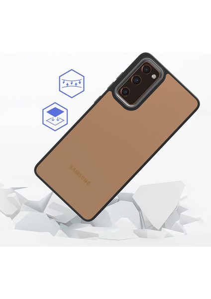 Samsung Galaxy S20 Fe Renkli Kenarlı Parlak Flora Kılıf + Ekran Koruyucu