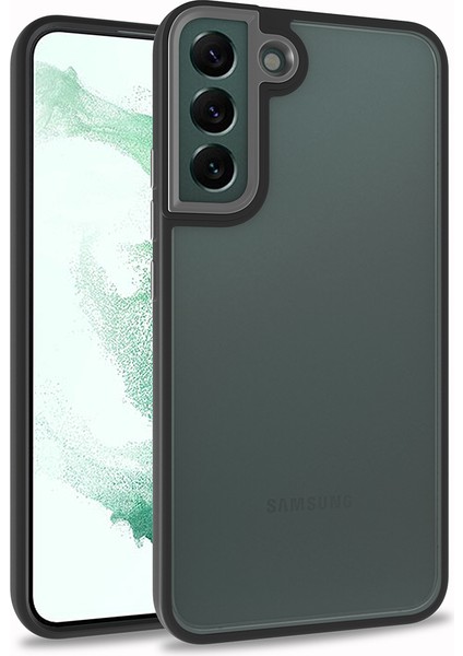 Samsung Galaxy S22 Plus Renkli Kenarlı Parlak Flora Kılıf + Ekran Koruyucu