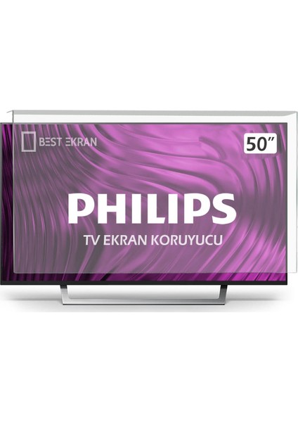 Phılıps 50PUS7303 Tv Ekran Koruyucu - Philips 50" Inç Ekran Koruyucu 50PUS7303/62/12