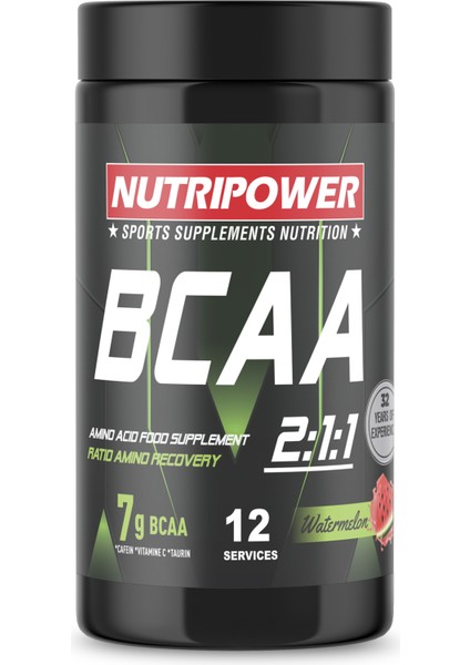 BCAA 2:1:1 120 gr 12 Servis Karpuz Aromalı