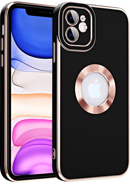 Iphone 11 Kamera Korumalı Renkli Kenarlı Kongo Kılıf + Ekran Koruyucu