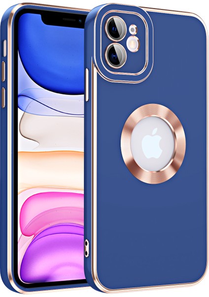 Iphone 11 Kamera Korumalı Renkli Kenarlı Kongo Kılıf + Kırılmaz Ekran Koruyucu