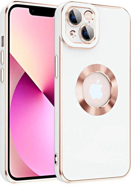 Iphone 13 Kamera Korumalı Renkli Kenarlı Kongo Kılıf + Kırılmaz Ekran Koruyucu