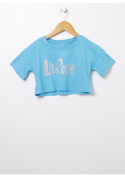Baskılı Turkuaz Kız Çocuk T-Shirt 222 Lcg 242006 Tally Turkuaz