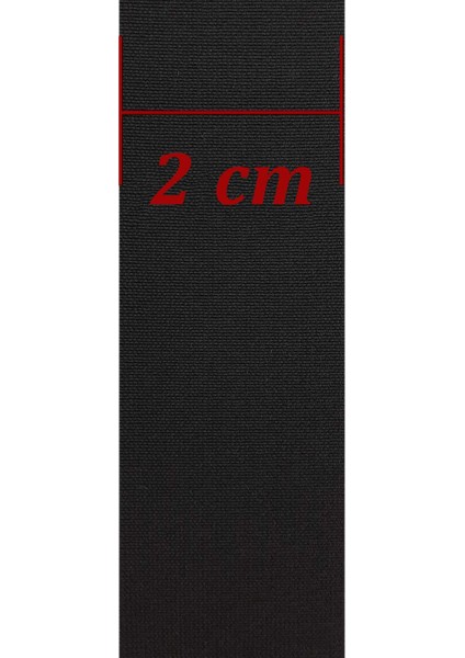 Lastik Paça Lastiği 2 cm 10 mt - Siyah