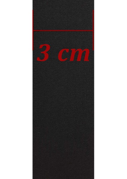 Lastik Paça Lastiği 3 cm 10 mt - Siyah