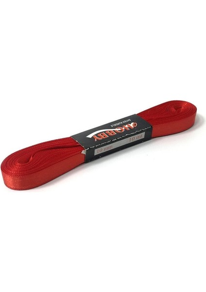 1 cm Saten Kurdele - Kırmızı Saten Kurdele 10 Metre fiyatları