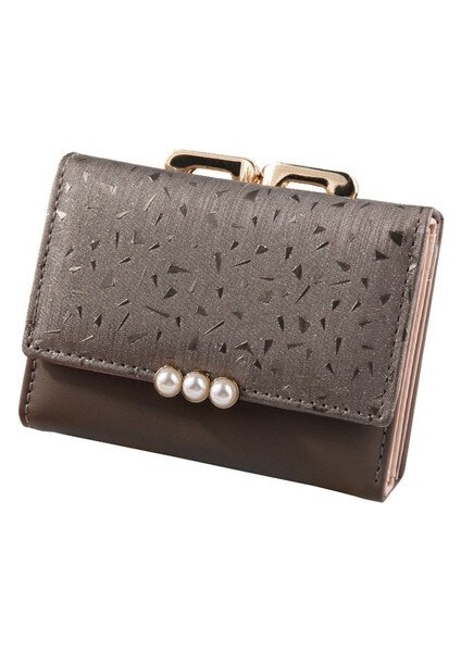 Cüzdanlar ve Sahipler Kısa Cüzdan Kadın Yeni Moda Üç Katlı Bozuk Para Cüzdanı (Yurt Dışından)