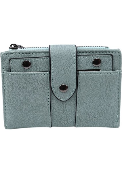 Kadın Cüzdanı Retro Perçinler Kızlar Için Kısa Cüzdan (Yurt Dışından)