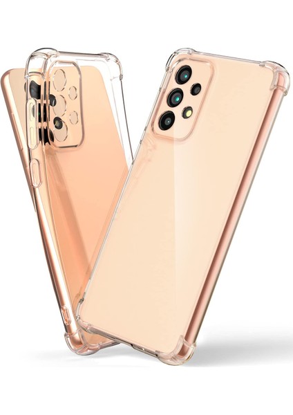 Samsung Galaxy A33 5g Kapak Kamera Korumalı Şeffaf Airbag Antishock Köşe Korumalı Silikon Kılıf