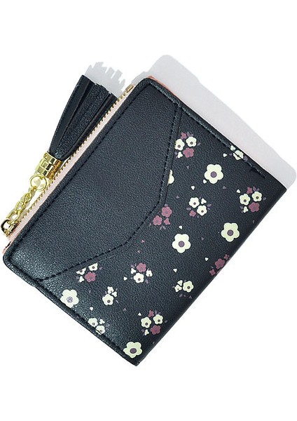 Küçük Püsküllü Kadın Kısa Sevimli Fermuarlı Cüzdan (Yurt Dışından)