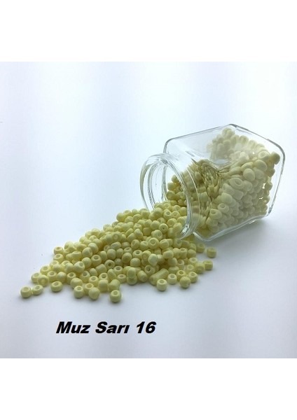 Kum Boncuk (0,5 Mm-1 Paket 100GR) Muz Sarı 16