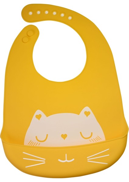 Silikon Suya Dayanıklı Bebek Önlüğü - Turuncu (Yurt Dışından)