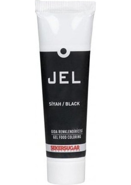 Şeker & Sugar Yenilebilir Jel Gıda Boyası 100 ml Siyah