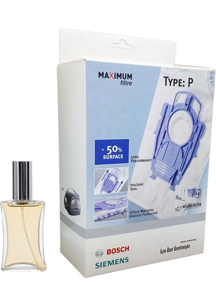 Bosch Uyumlu Bsg 82010 Ergomaxx'x Süpürge Toz Torbası 4 Adet