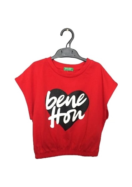 Yarasa Kol Kırmızı T-Shirt