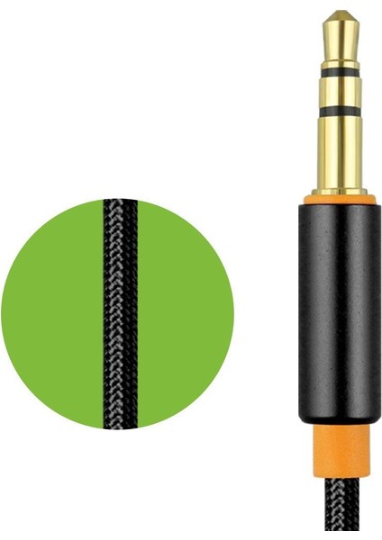 Aux Kablosu Universal Ja-05 Convey 3.5mm 1 Metre Siyah