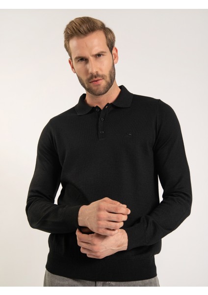 Karaca Karaca Erkek Regular Fit Triko Kazak-Siyah modelleri