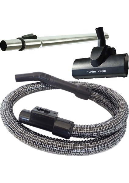Arçelik Uyumlu 9182001512 Elektrikli Süpürge Çelik Telli Hortumu Turbo Emici Yer Başlığı Teleskopik Boru