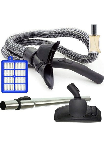 Philips Uyumlu Fc 9225 Marathon Süpürge Çelik Telli Hortumu Emici Yer Başlığı Teleskopik Boru Hepa Filtre